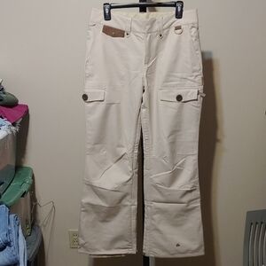 Allyance Women's Cream Cargo Ski Pants NWOT Size M